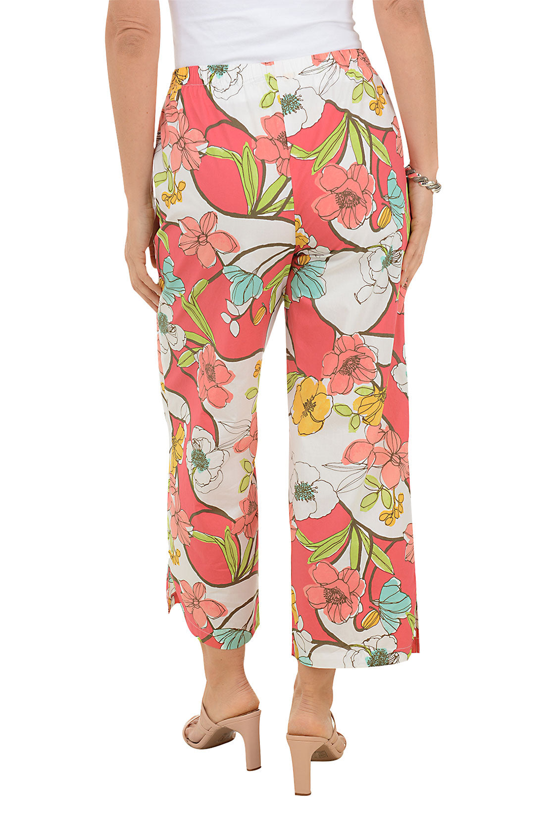 Bold Floral Resort Crop Pant