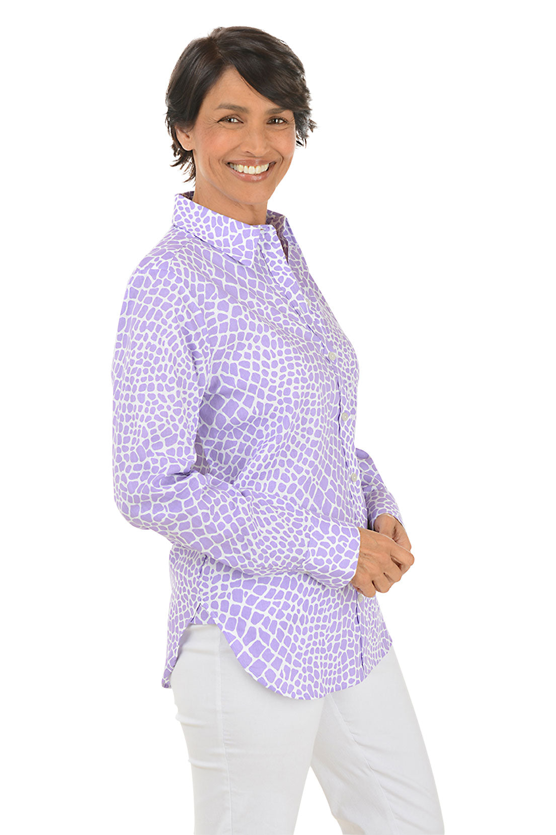 Giraffe Meghan Linen-Blend Shirt