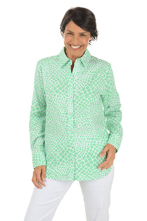 Giraffe Meghan Linen-Blend Shirt