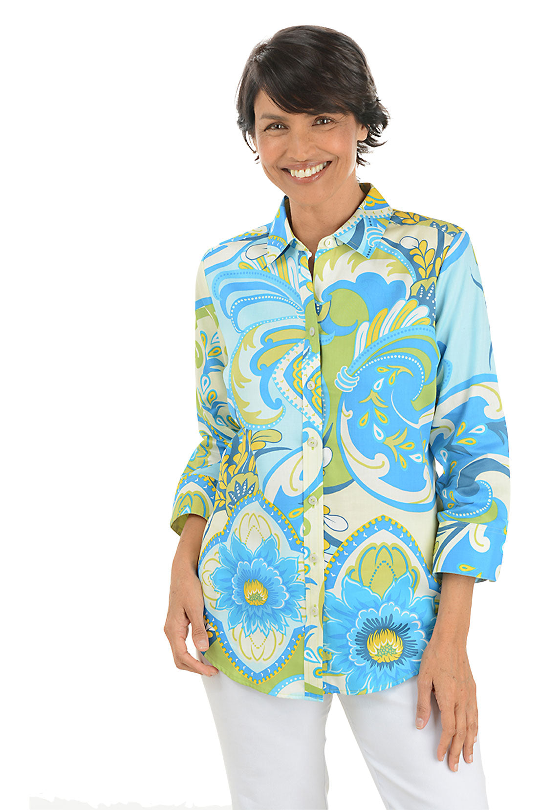 Blue Poppy Margie Shirt