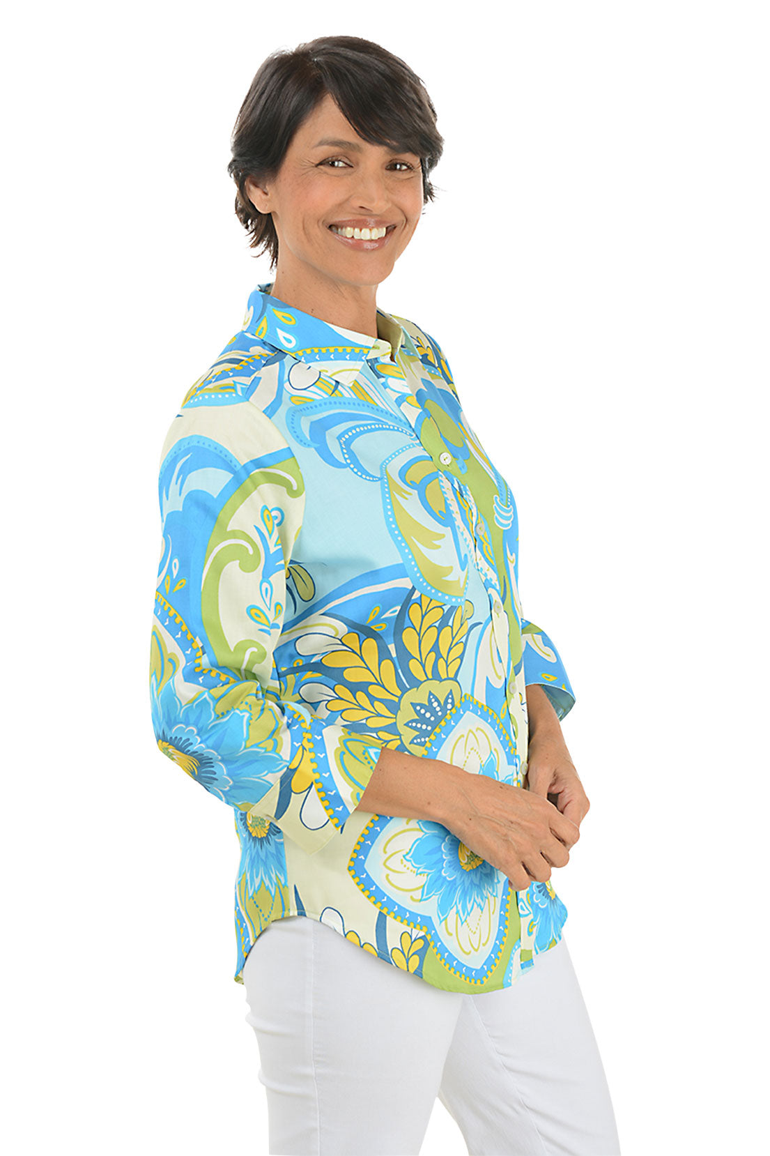 Blue Poppy Margie Shirt