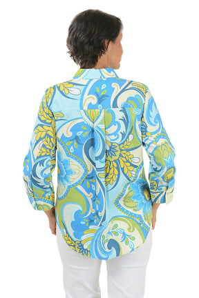 Blue Poppy Margie Shirt