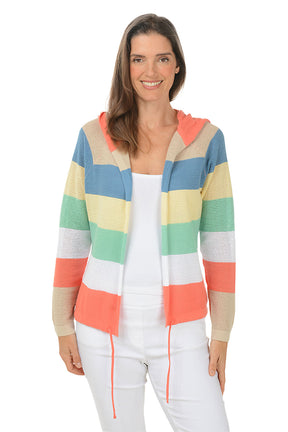 Parasol Rugby Striped Hoodie Sweater