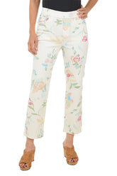 Floating Flowers Libby Denim Crop Pant