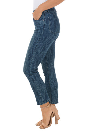 Vineyard Pull-On Denim Ankle Pant