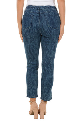 Vineyard Pull-On Denim Ankle Pant