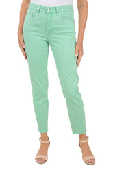 Olivia Frayed Twill Ankle Pant