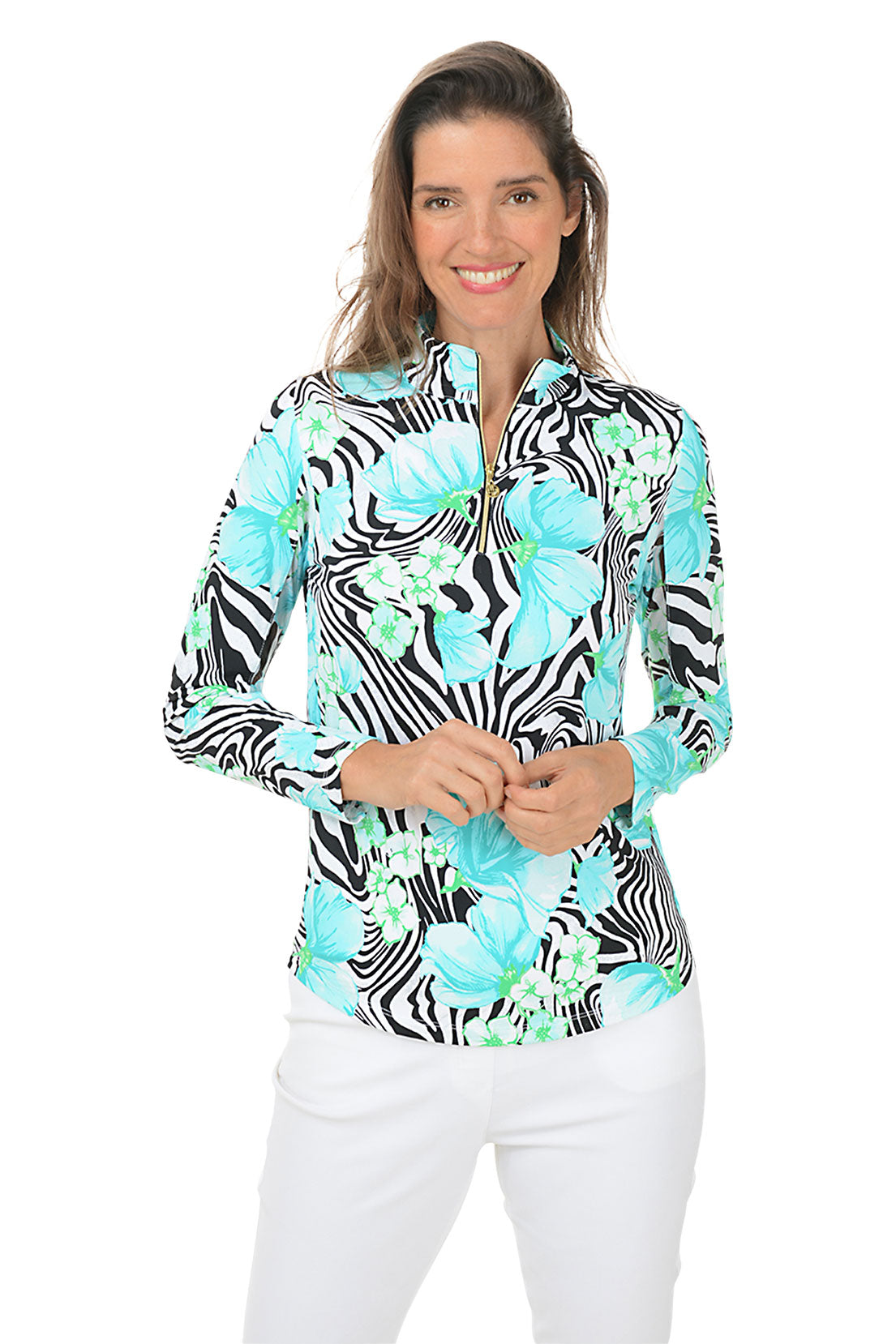 Black Zebra UPF50+ Sun Shirt