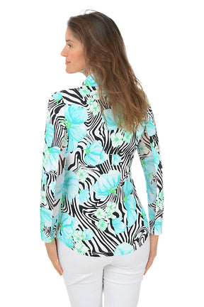 Black Zebra UPF50+ Sun Shirt