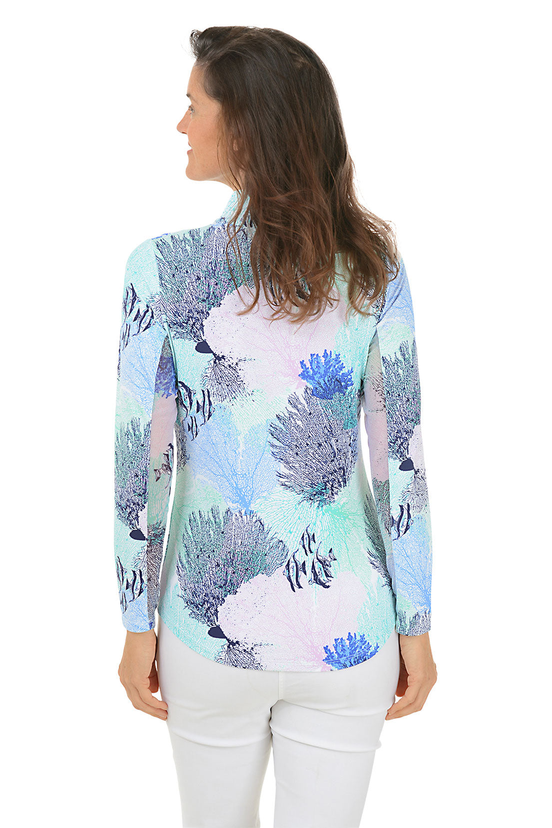 Blue Angelfish Coral UPF50+ Sun Shirt