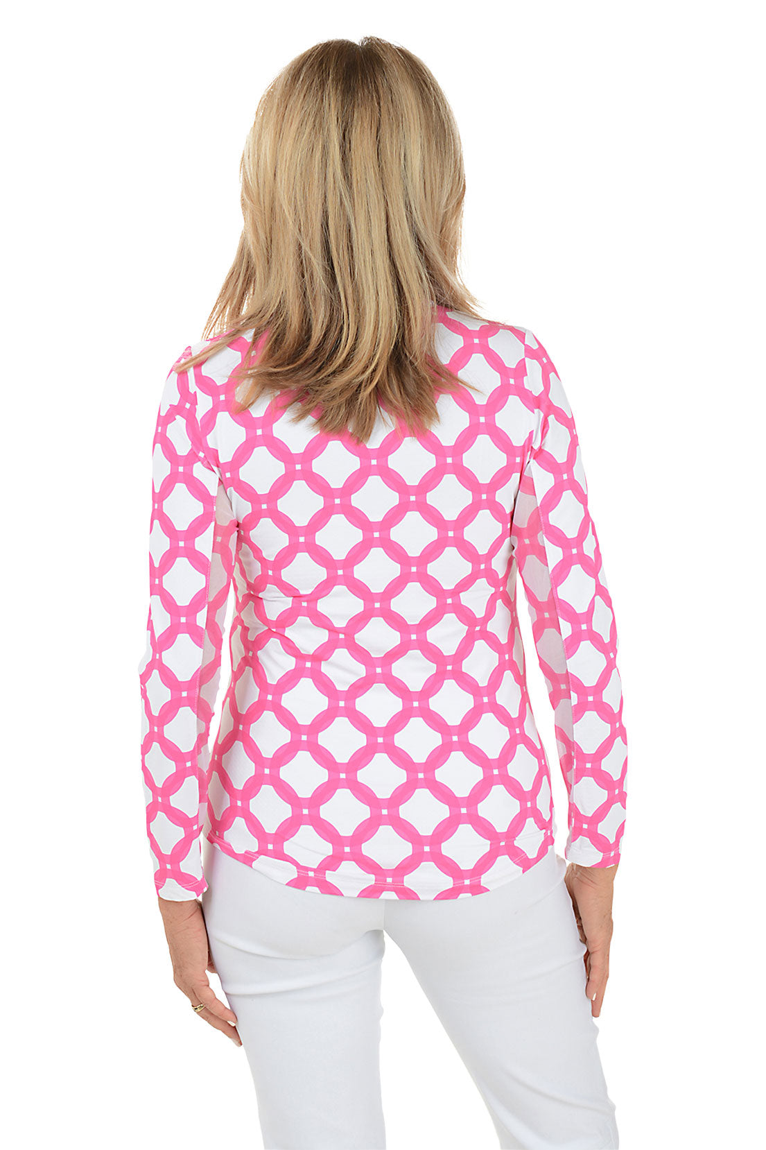 Pink Circle Geo UPF50+ Sun Shirt