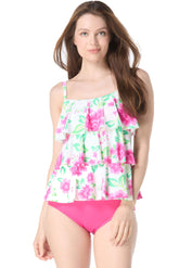 Heirloom Bloom Ruffle Tankini Top