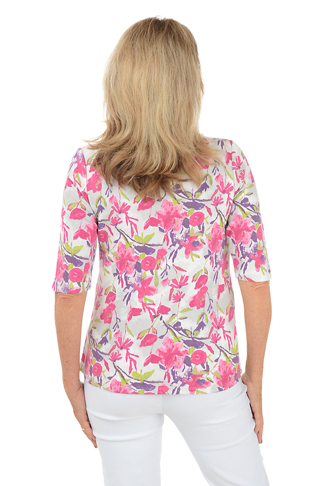 Azalea Cotton 3/4 Sleeve Top