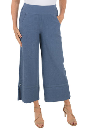 Bubble Gauze Wide Leg Pant