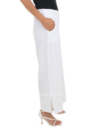 Bubble Gauze Wide Leg Pant