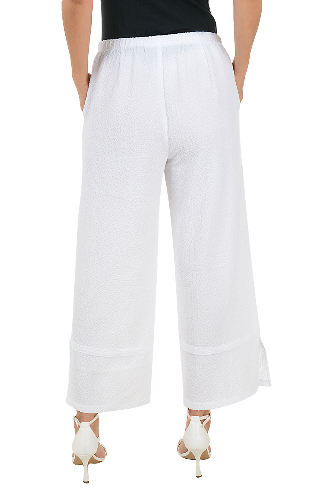 Bubble Gauze Wide Leg Pant