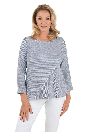 Sunset Stripe French Terry Top