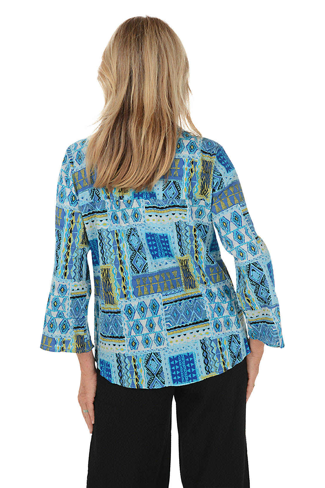 Oasis Patchwork Button-Front Shirt