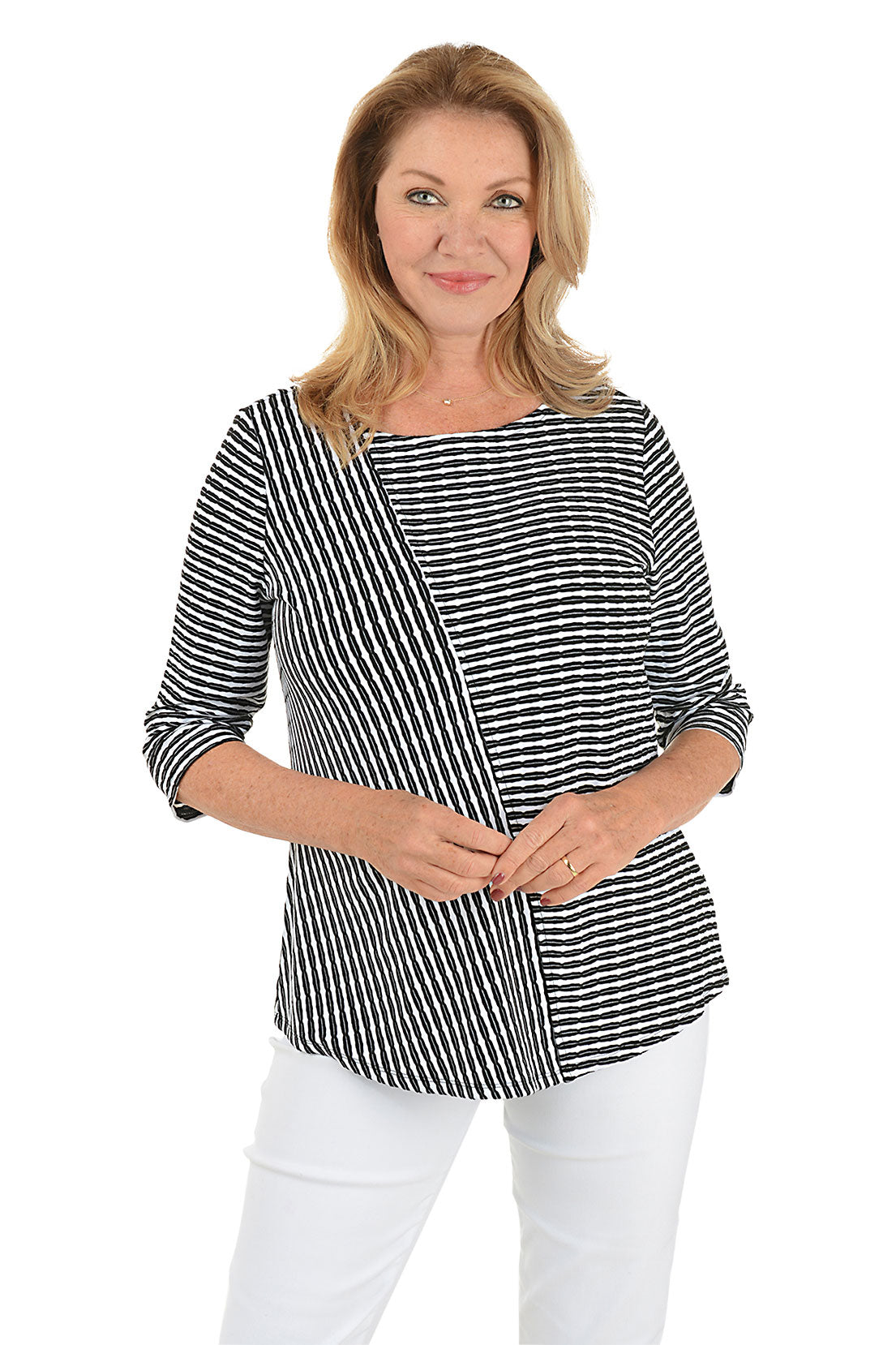 Striped City Knit Top