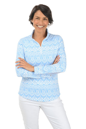 Periwinkle Barbara Palm UPF50+ Sun Shirt