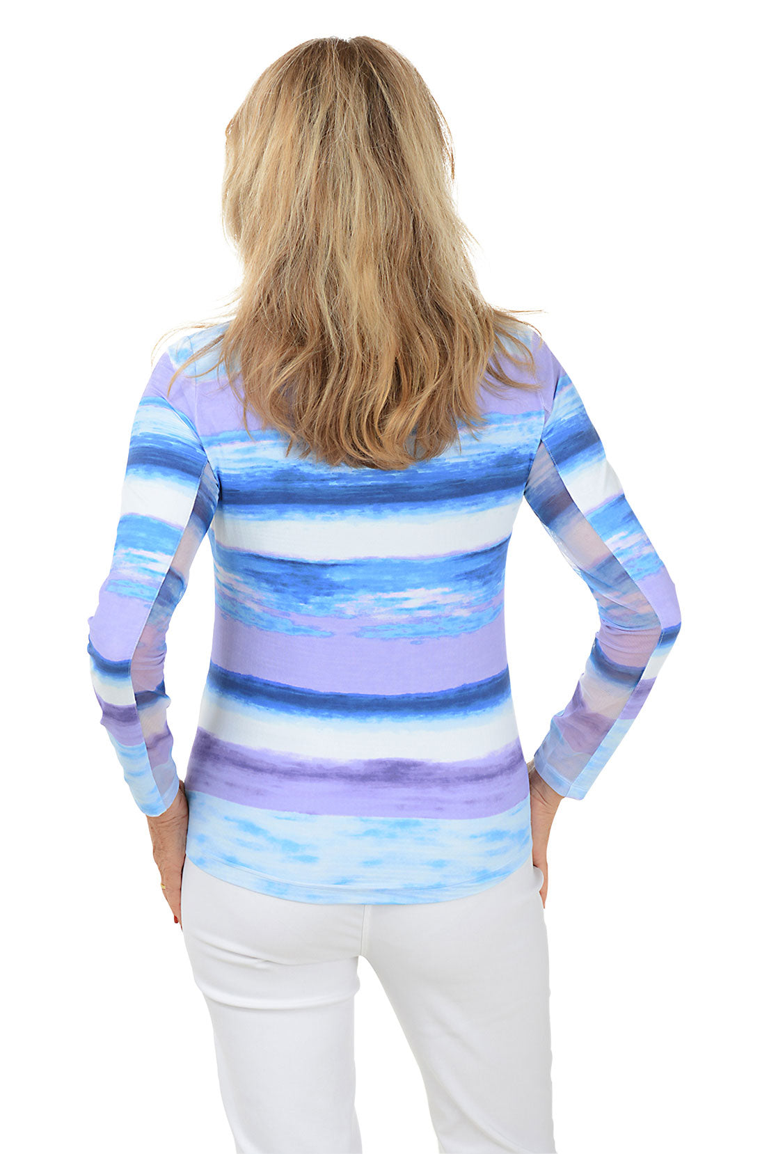 Periwinkle Amy Watercolor UPF50+ Sun Shirt