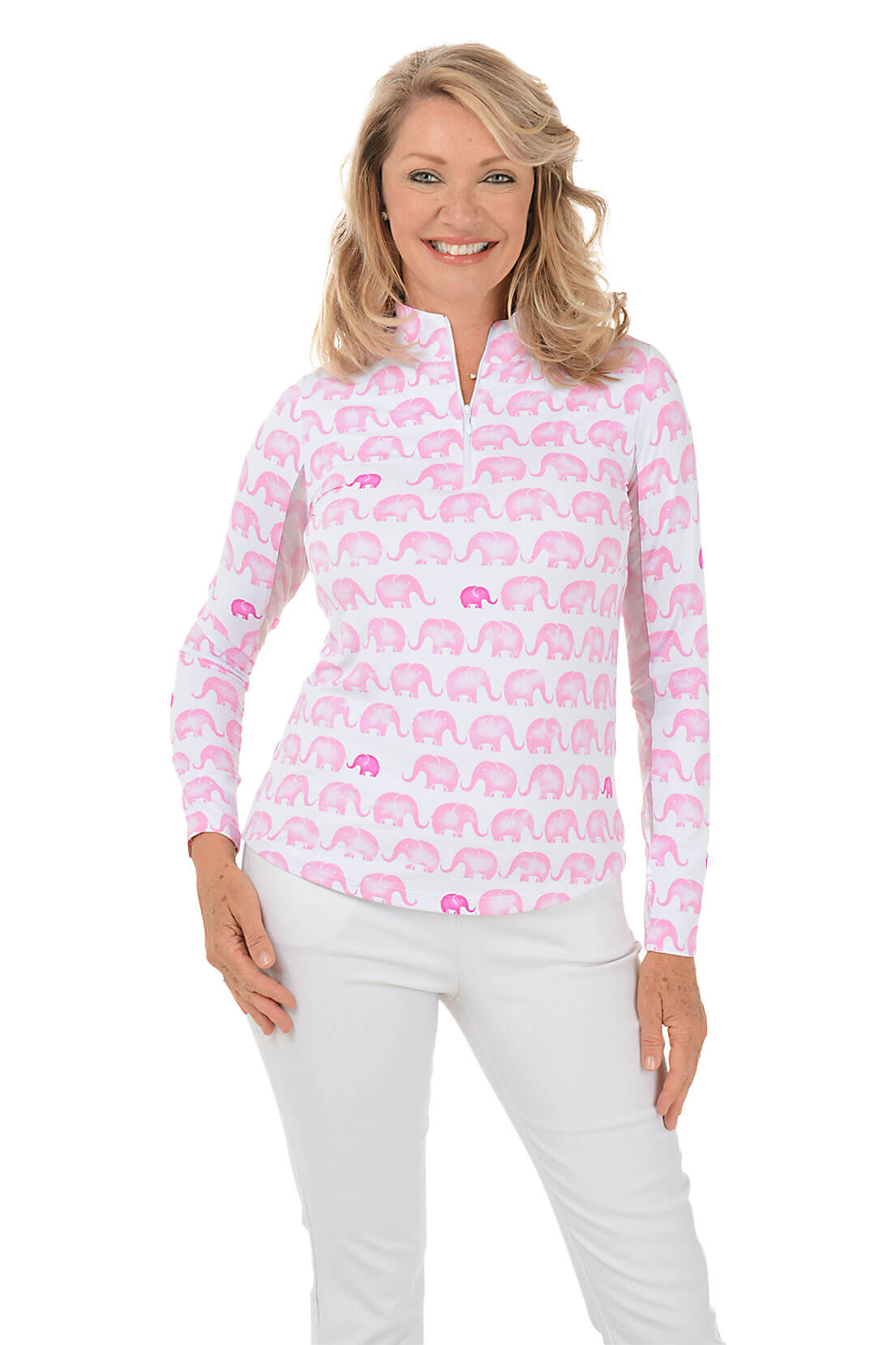 Pink Velma Elephant UPF50+ Sun Shirt