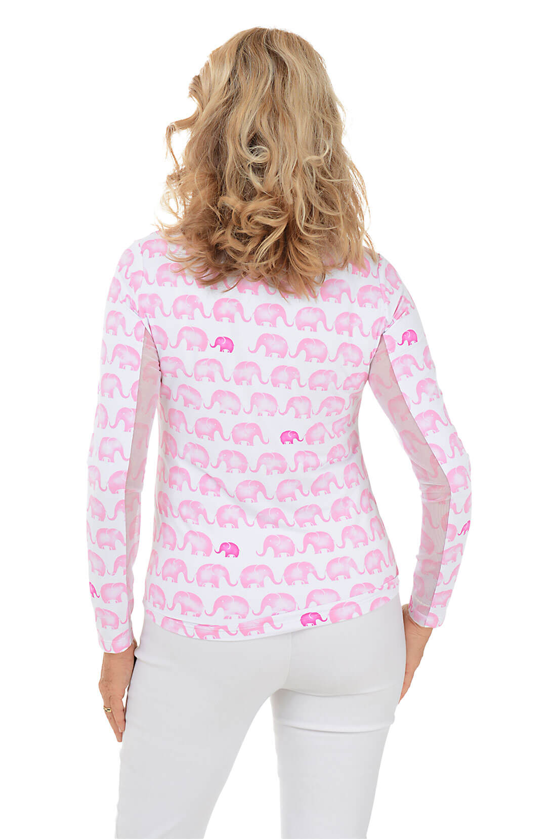 Pink Velma Elephant UPF50+ Sun Shirt