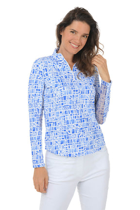 Blue Yara Timeout UPF50+ Sun Shirt