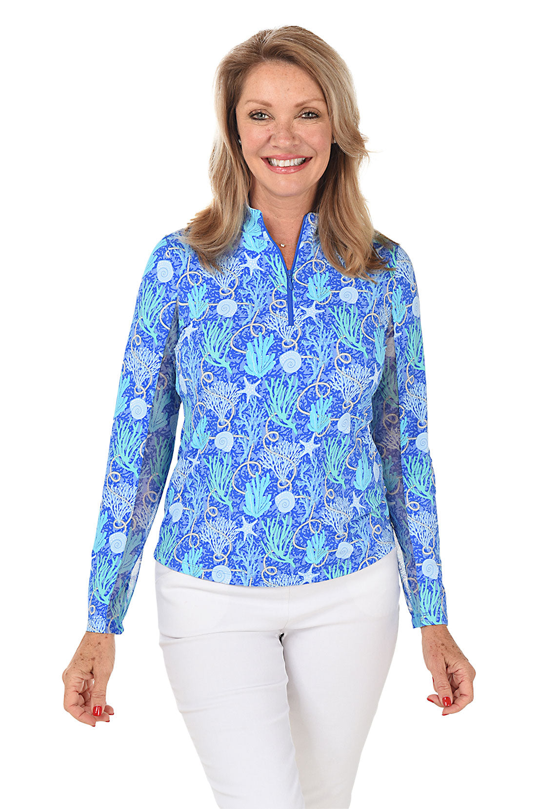 Blue Valara Undersea UPF50+ Sun Shirt