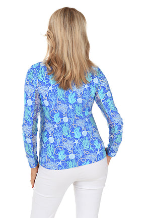 Blue Valara Undersea UPF50+ Sun Shirt