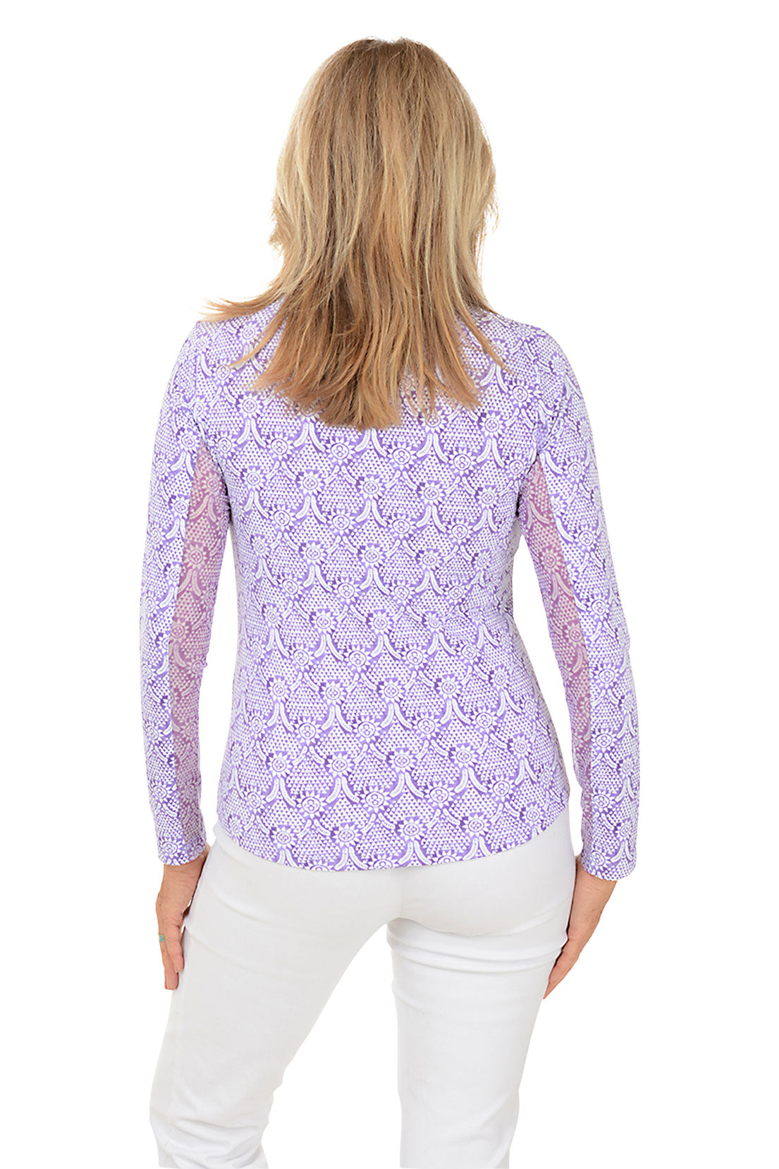 Lavender Leslie Sunflower UPF50+ Sun Shirt