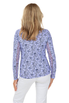 Lavender Diana Floral UPF50+ Sun Shirt