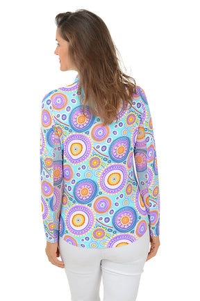 Seafoam Leona Mandala UPF50+ Sun Shirt