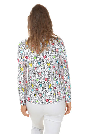 Millie Hearts UPF50+ Sun Shirt