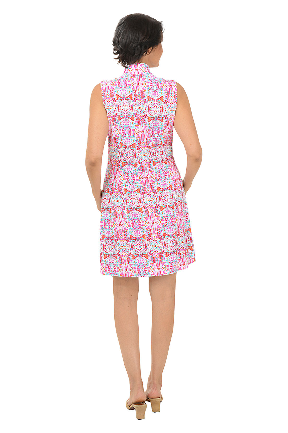 Watermelon Ridley Aztec UPF50+ Sleeveless Dress