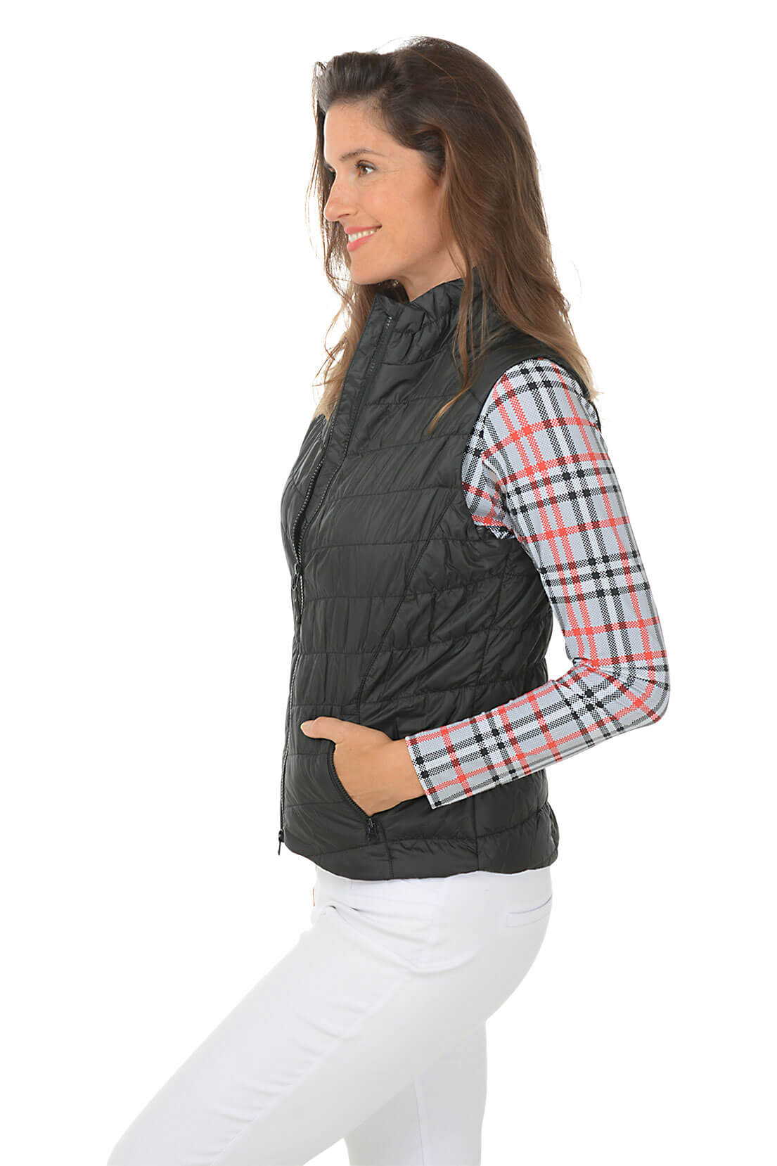 Zip-Front Puffer Vest