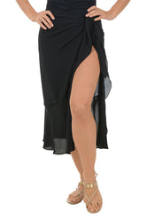 Georgette Ruffled Sarong