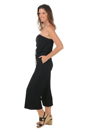 Maldives Strapless Wide Leg Jumpsuit