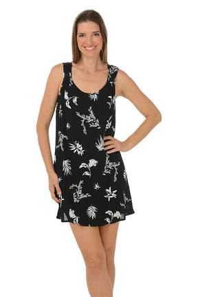 Leaf Ring Tank Dress Cover-Up