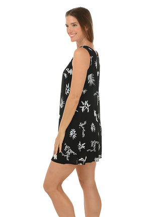 Leaf Ring Tank Dress Cover-Up