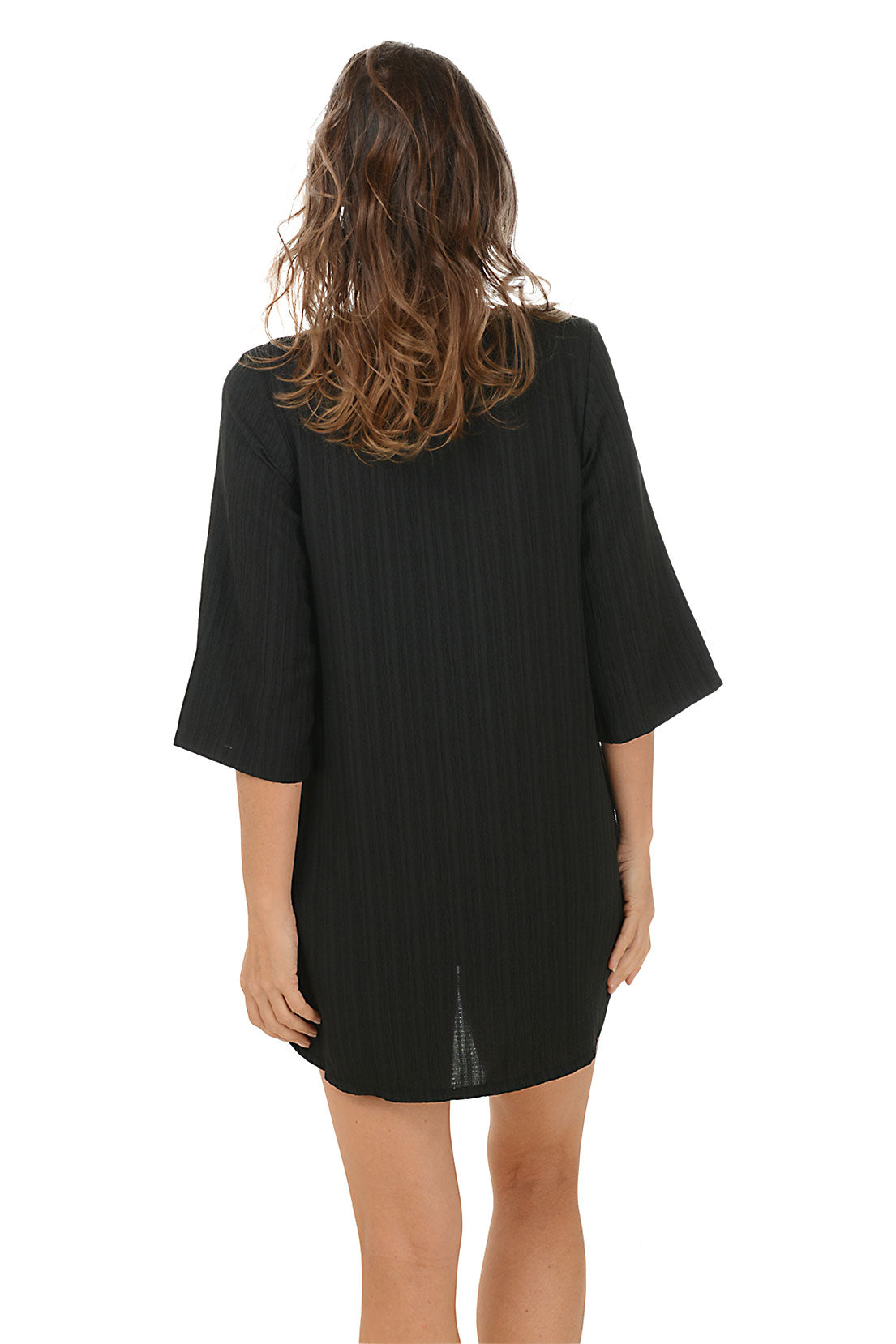 Cancun Lace Neck Tunic Cover-Up