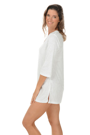 Santorini V-Neck Tunic Cover-Up