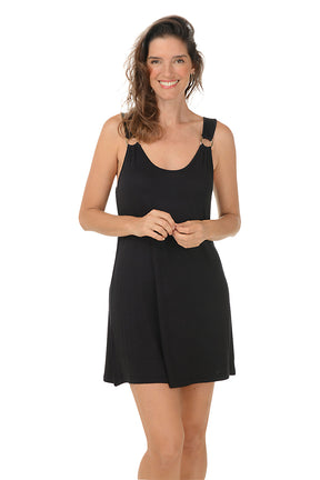 Kira Slub Ring Tank Dress Cover-Up