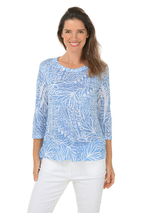 Tropic Burnout High-Low Knit Top