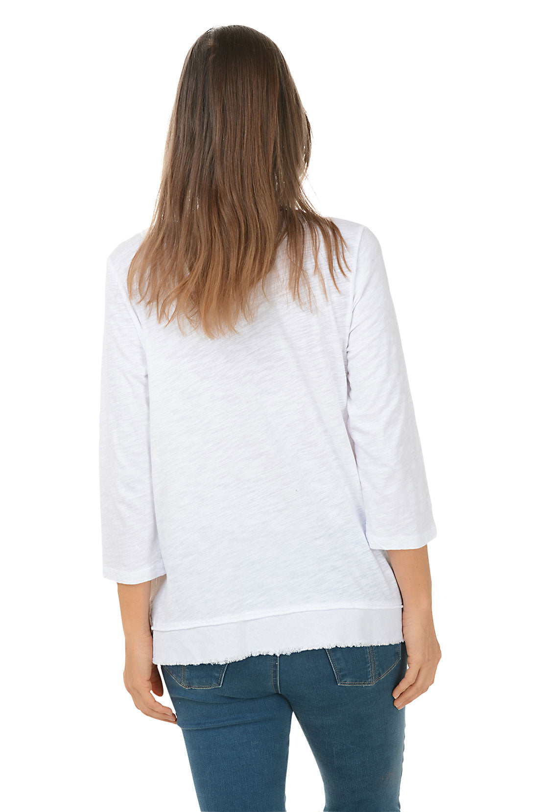 Cameo Mineral Wash Frayed Tunic