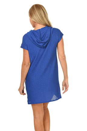 Waffle Full-Zip Cover-Up