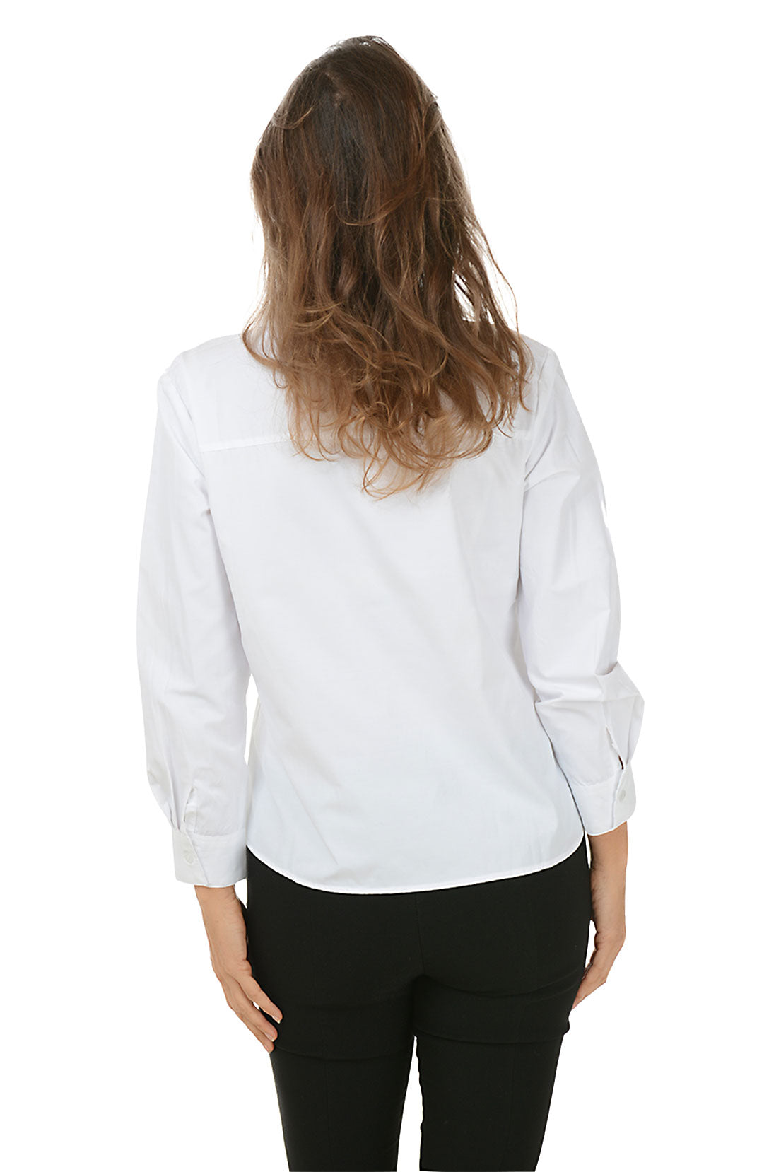 Studded Poplin Button-Front Shirt