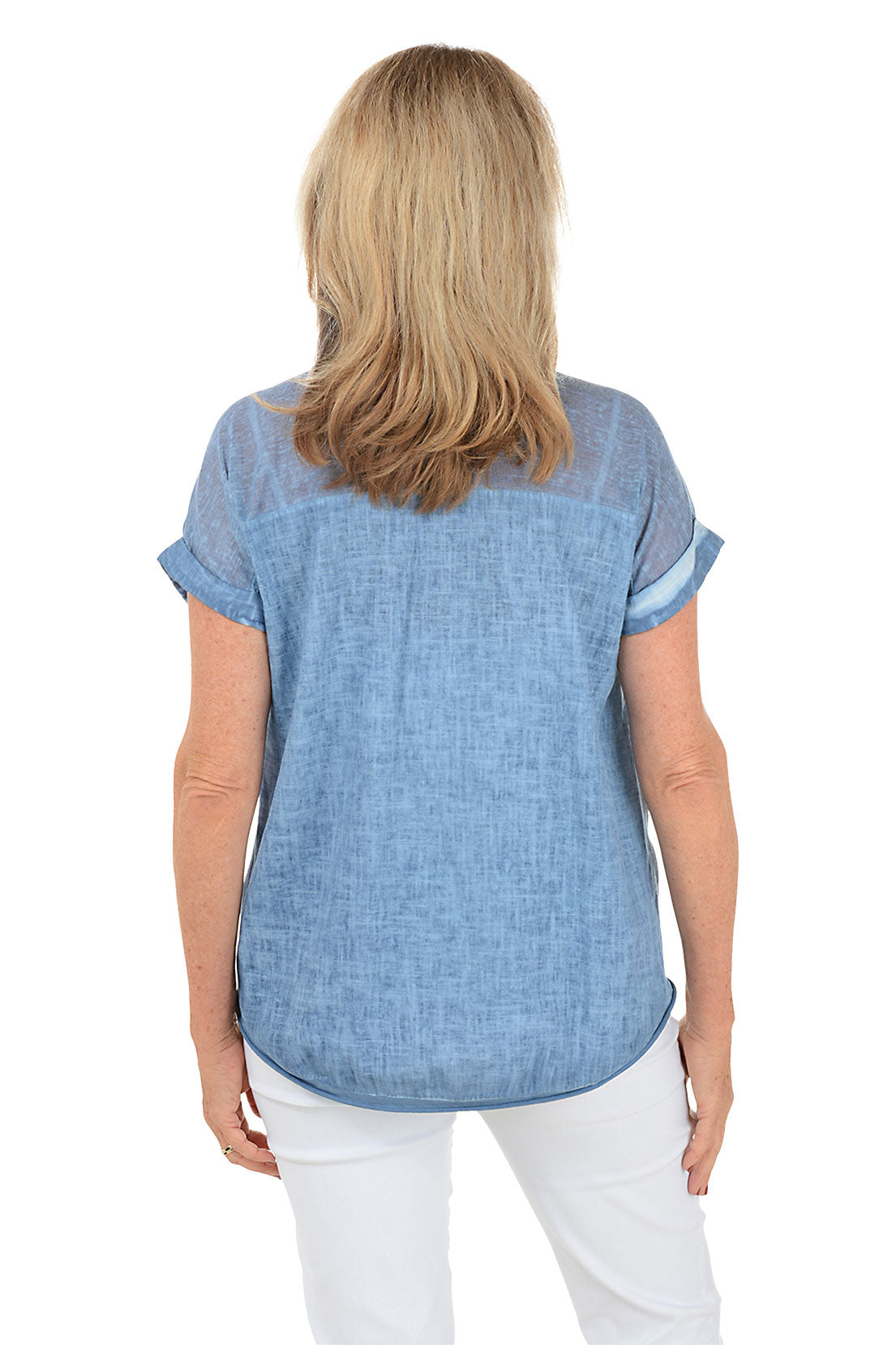 V-Neck Linen Tee