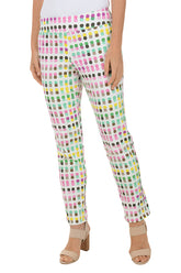 Colorful Dots Pull-On Ankle Pant