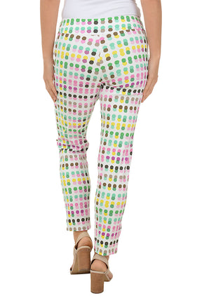 Colorful Dots Pull-On Ankle Pant